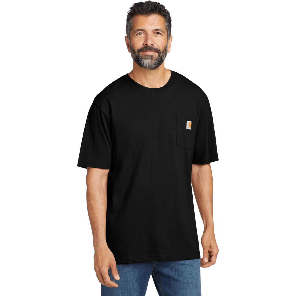 Carhartt Workwear Pocket Tee in Black — custom branded by Motive