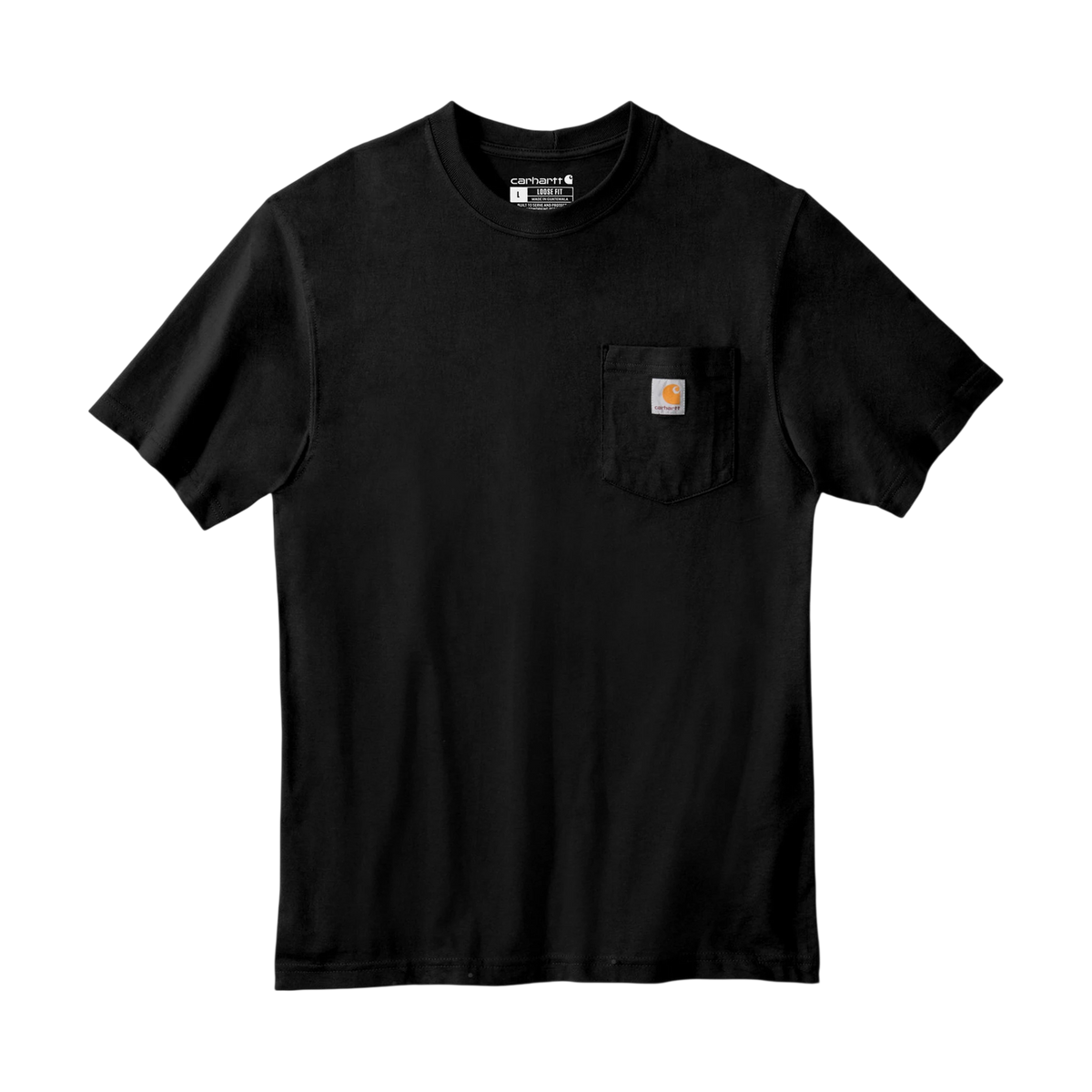 Carhartt Workwear Pocket Tee in Black — custom branded by Motive