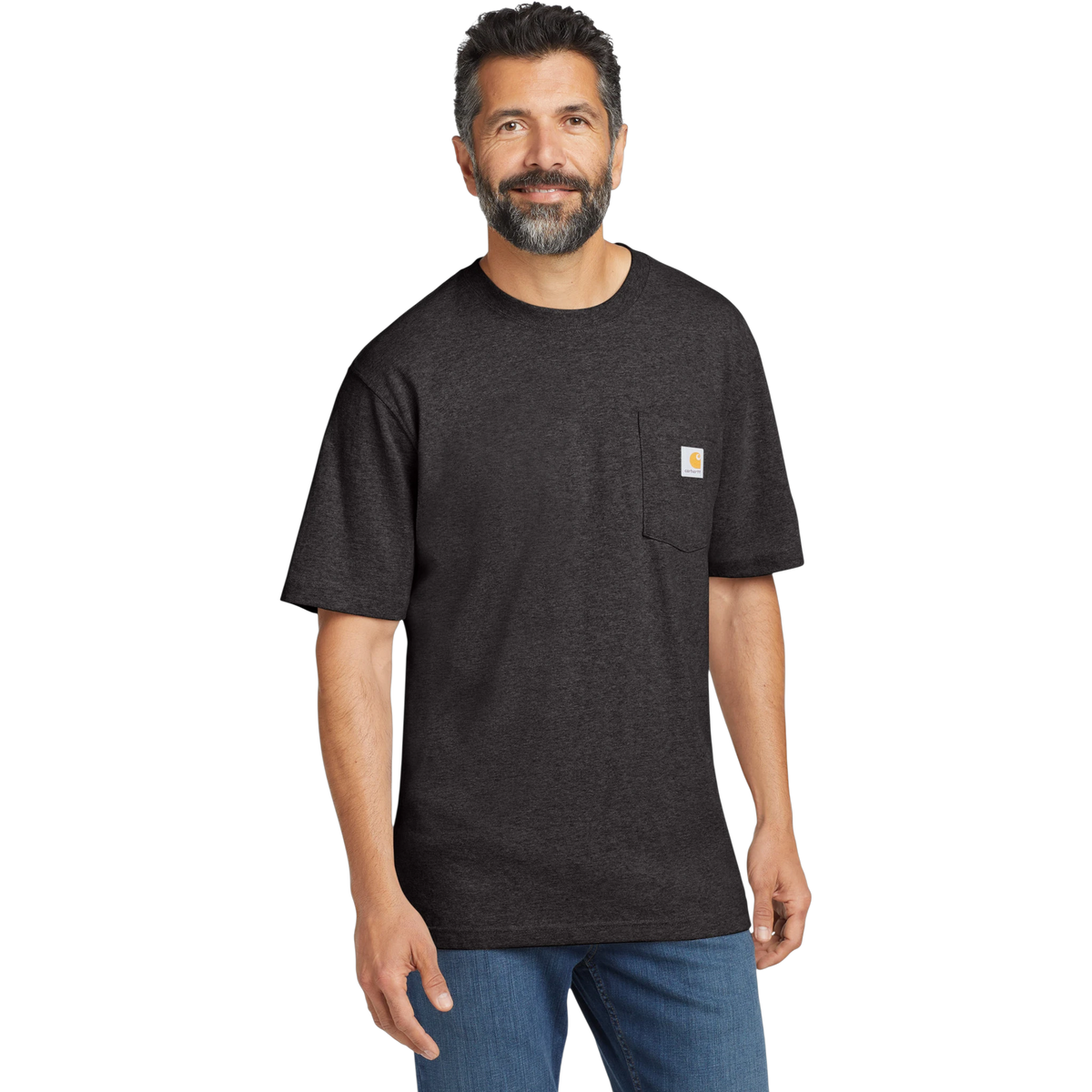 Carhartt Workwear Pocket Tee in Carbon Heather — custom branded by Motive