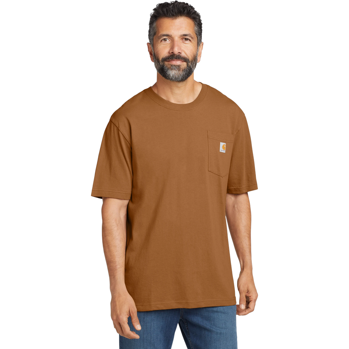 Carhartt Workwear Pocket Tee in Carhartt Brown — custom branded by Motive
