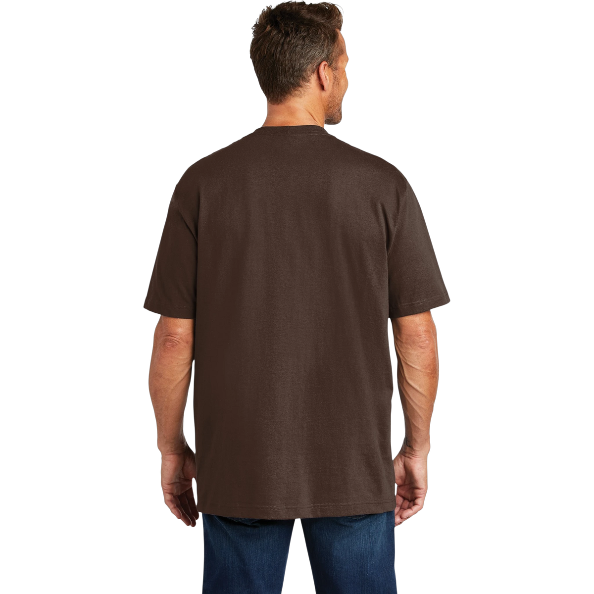 Carhartt Workwear Pocket Tee in Dark Brown — custom branded by Motive