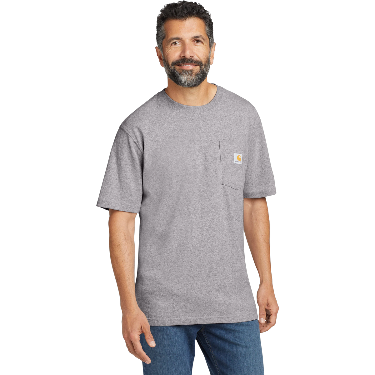 Carhartt Workwear Pocket Short Sleeve T-Shirt in Heather Grey