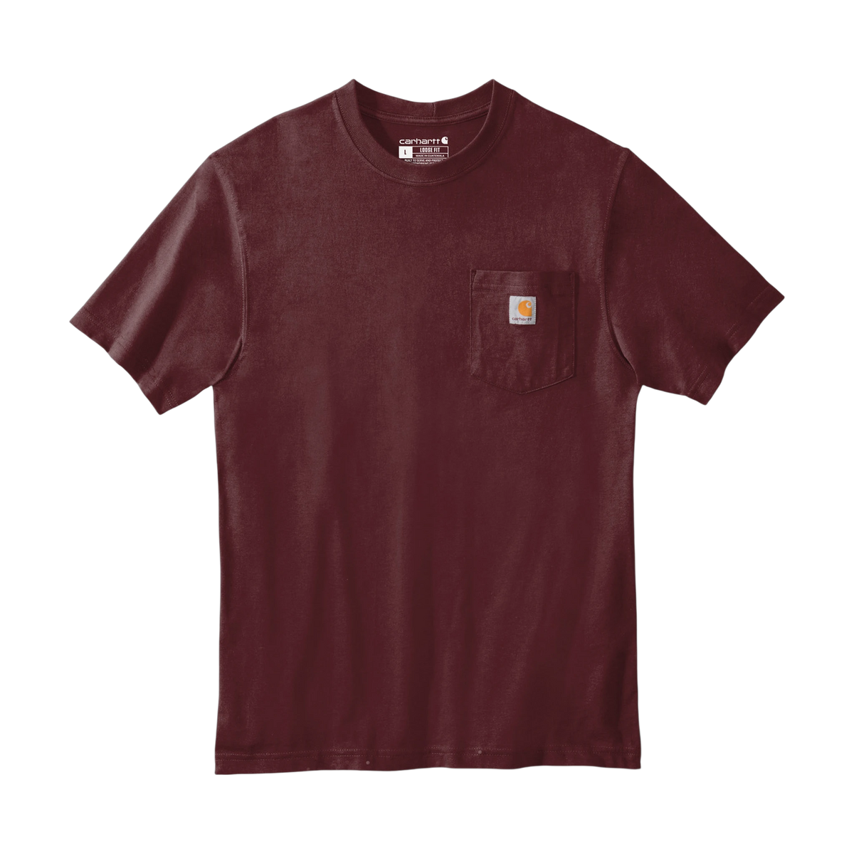 Carhartt Workwear Pocket Tee in Port — custom branded by Motive