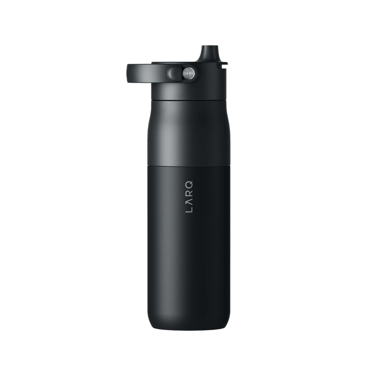 LARQ Bottle Swig Top in Obsidian Black — custom branded by Motive