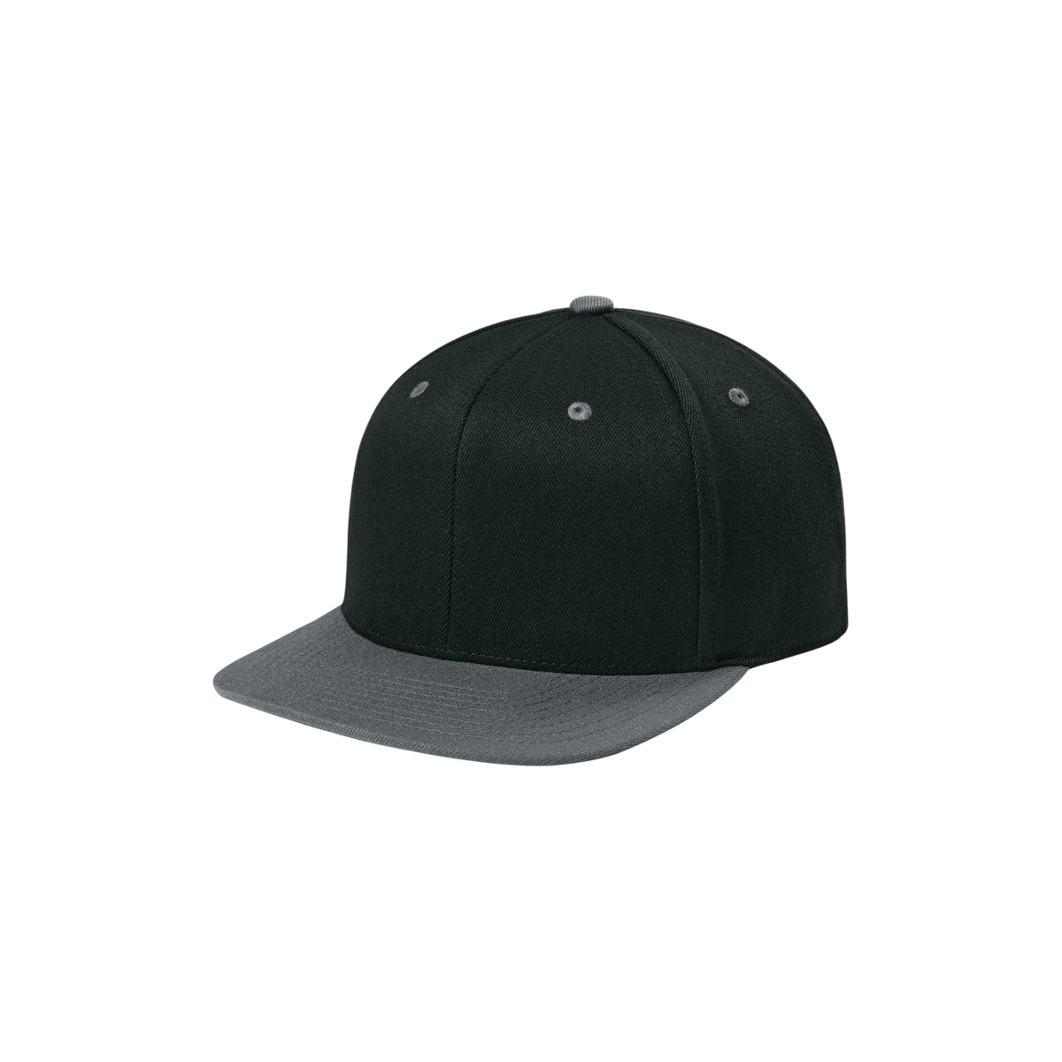 Flexfit 110 Snapback Cap in Black/ Grey — custom branded by Motive