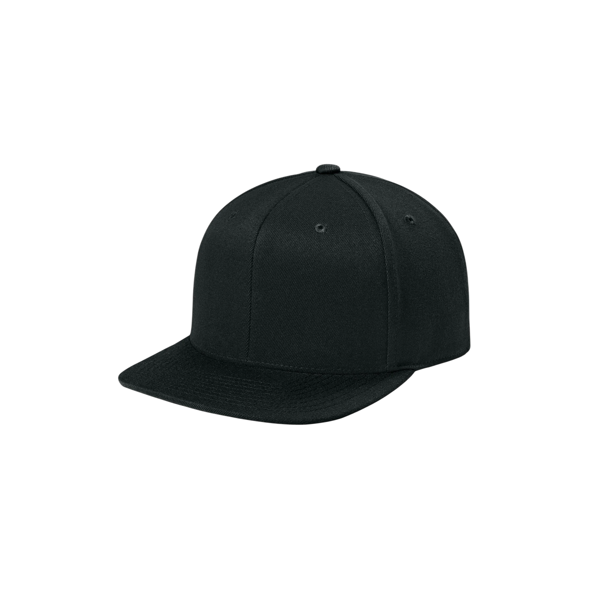 Flexfit 110 Snapback Cap in Black — custom branded by Motive
