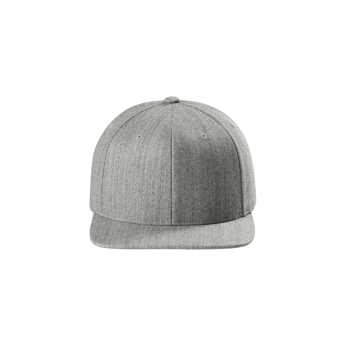 Flexfit 110 Snapback Cap in Heather Grey — custom branded by Motive