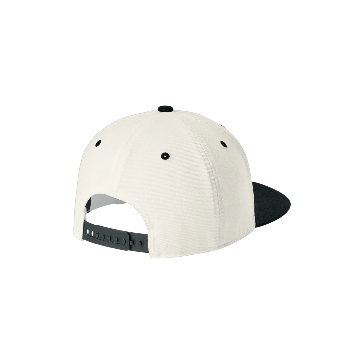 Flexfit 110 Snapback Cap in Natural/ Black — custom branded by Motive