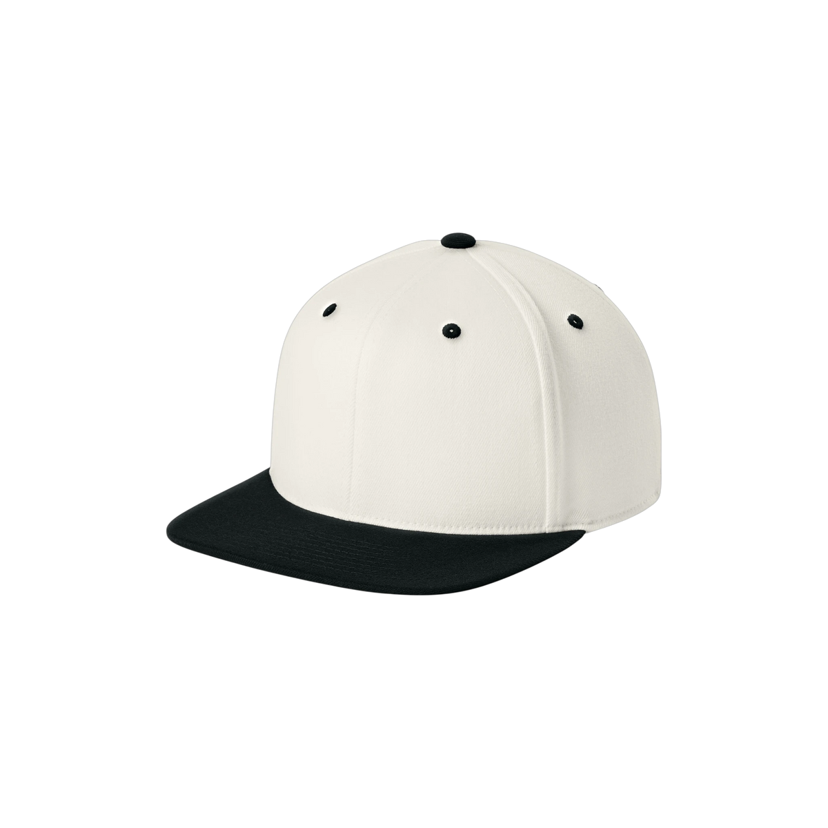 Flexfit 110 Snapback Cap in Natural/ Black — custom branded by Motive