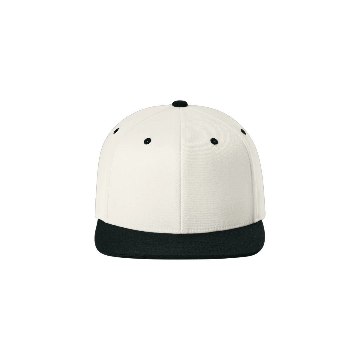 Flexfit 110 Snapback Cap in Natural/ Black — custom branded by Motive