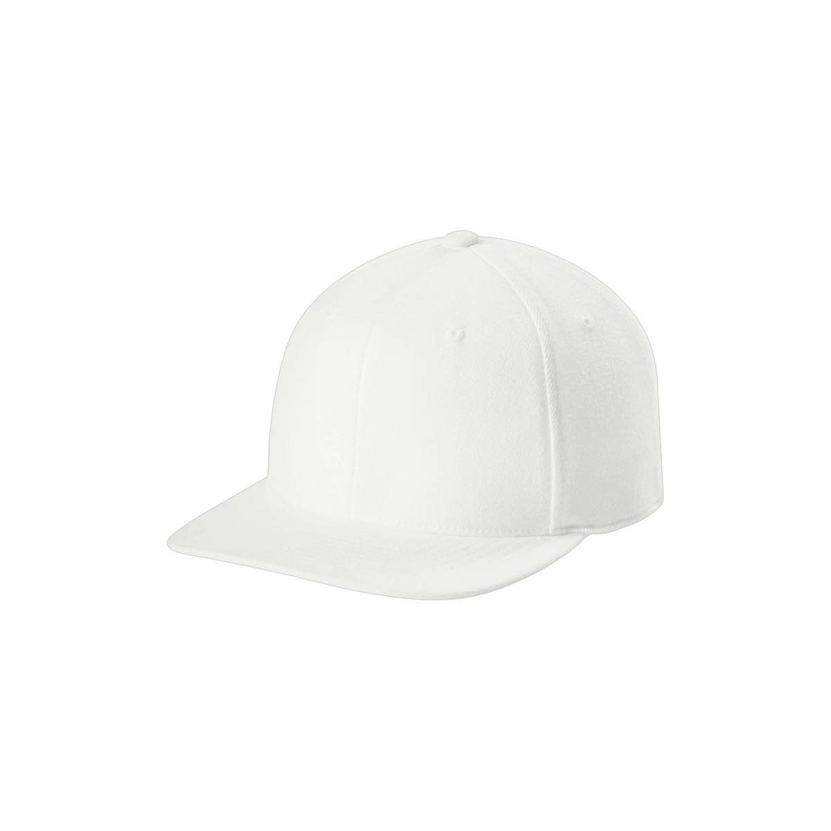 Flexfit 110 Snapback Cap in White — custom branded by Motive