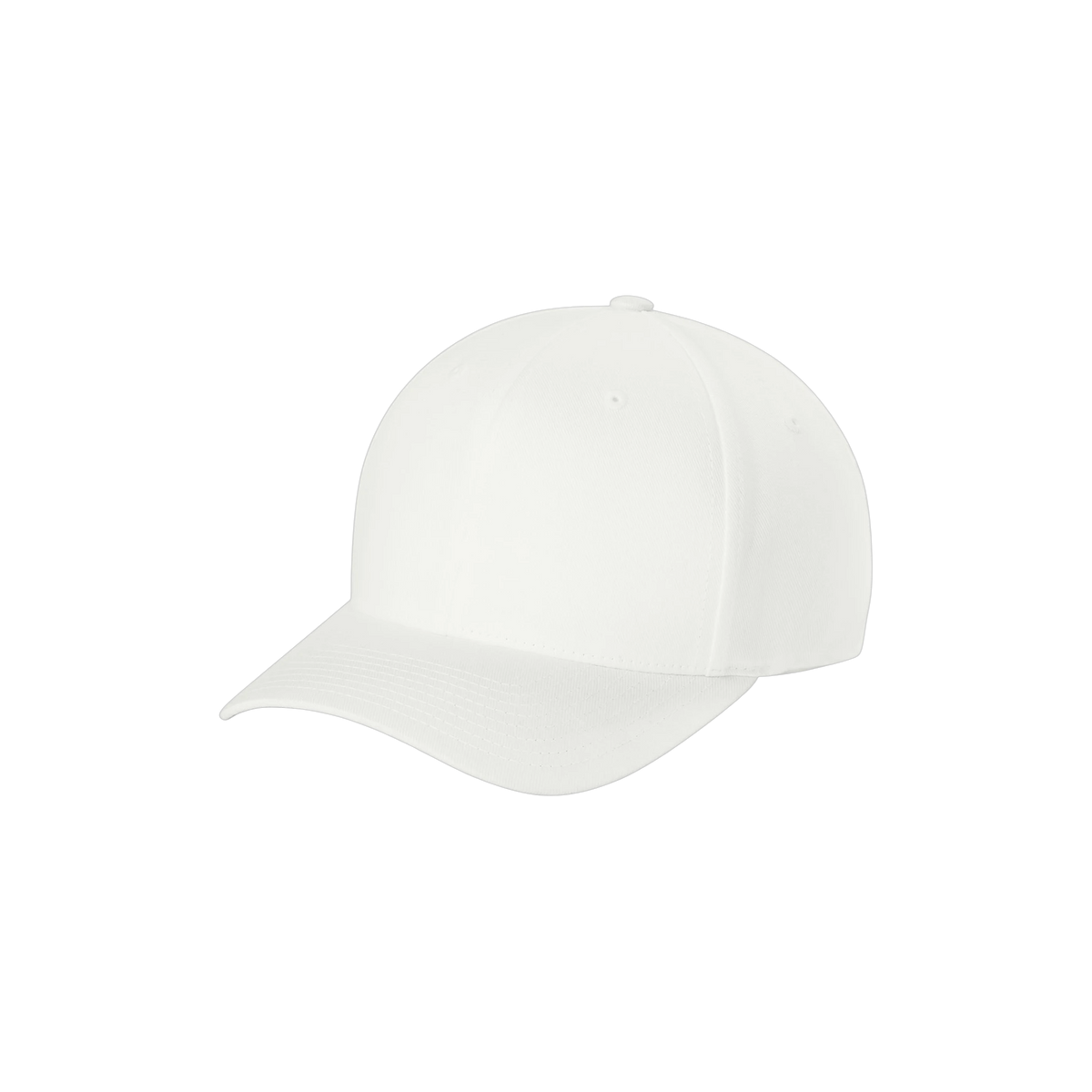 Flexfit Wooly Combed Cap in White — custom branded by Motive
