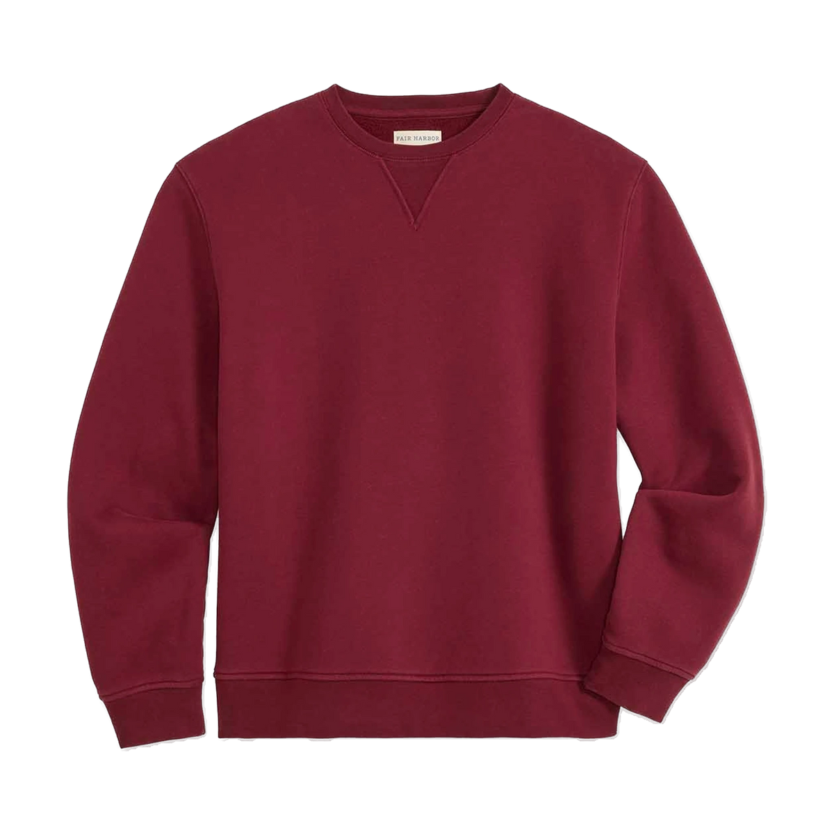 Fair Harbor Rover Crewneck in Burgundy