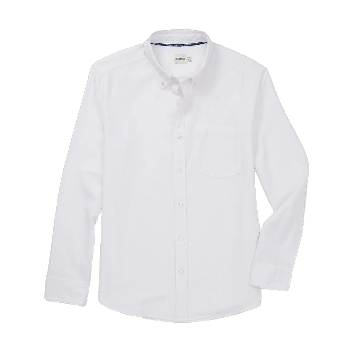 Fair Harbor Salty Oxford Shirt in White