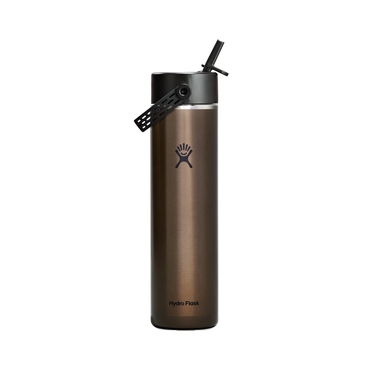 Hydro Flask Lightweight Flex Straw Bottle in Obsidian — custom branded by Motive