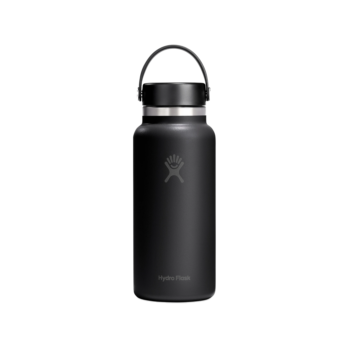 Hydro Flask Wide Mouth Bottle with Flex Cap in Black