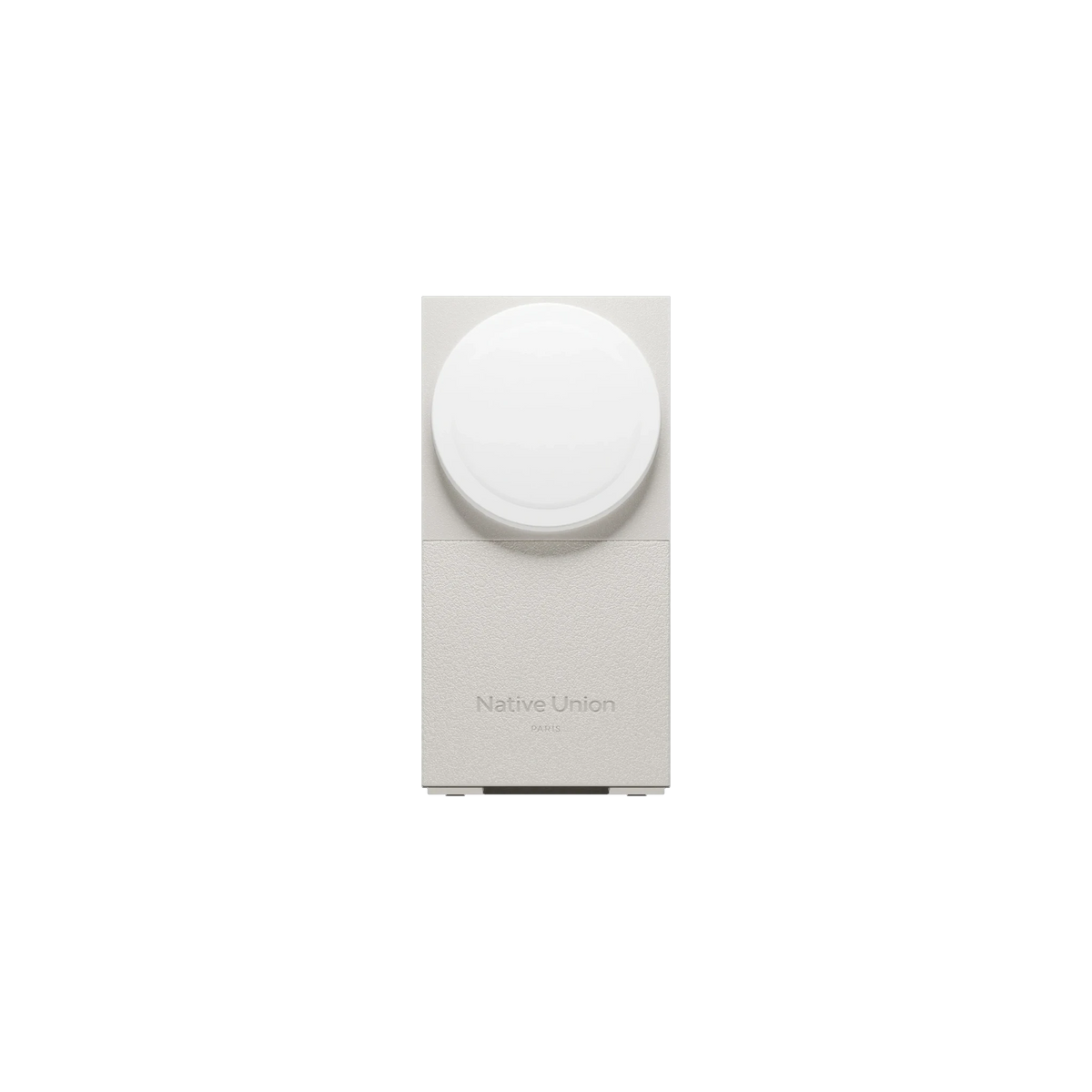 Native Union Rise 2-in-1 Qi2 Charger in Sandstone — custom branded by Motive
