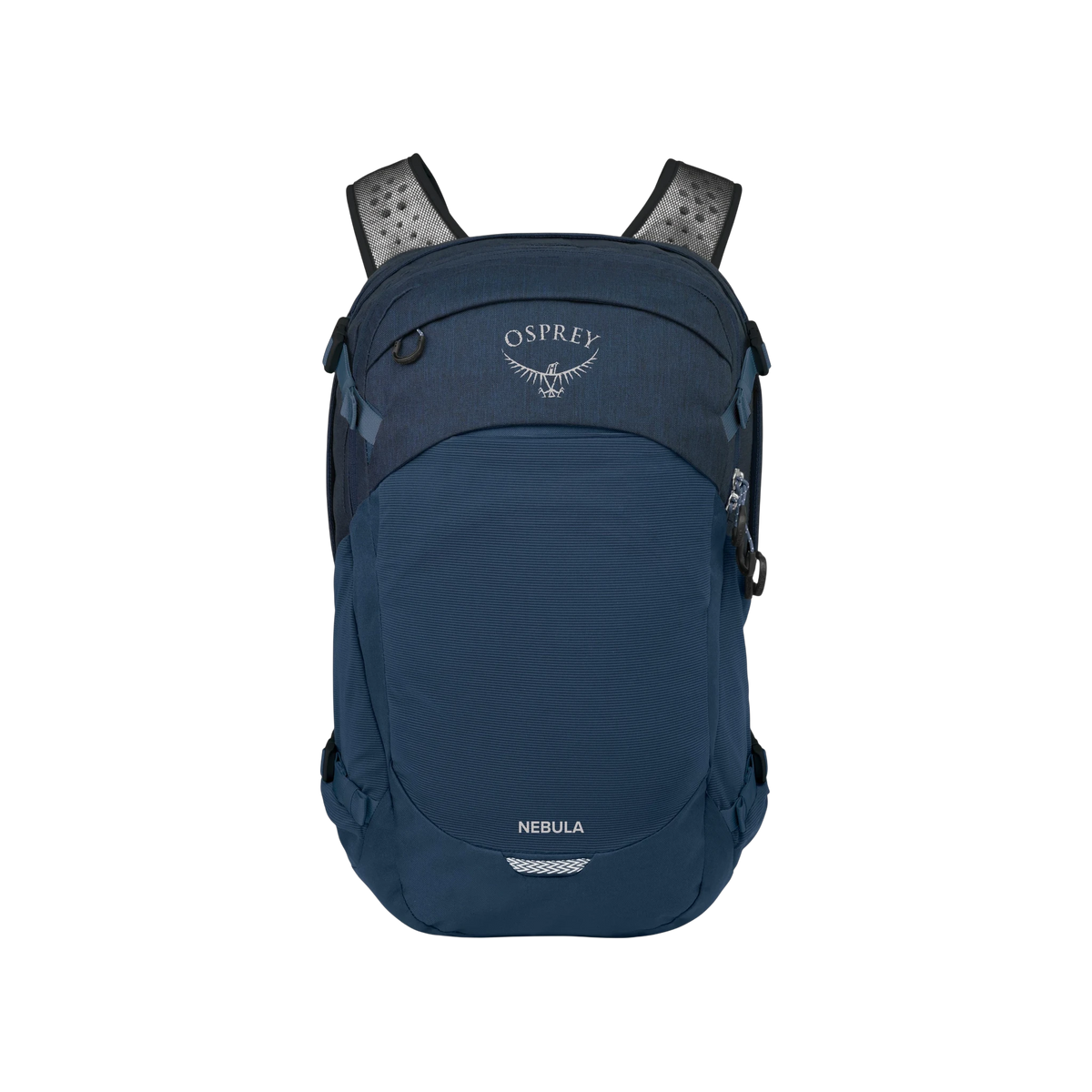Osprey Nebula in Atlas Blue Heather — custom branded by Motive