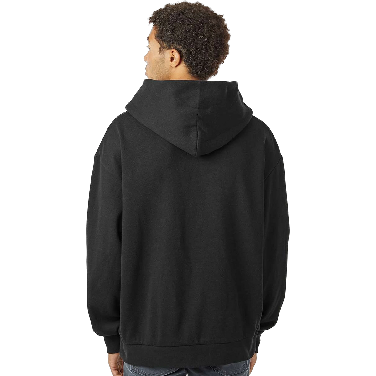 Independent Trading Co. Avenue Hoodie in Black — custom branded by Motive