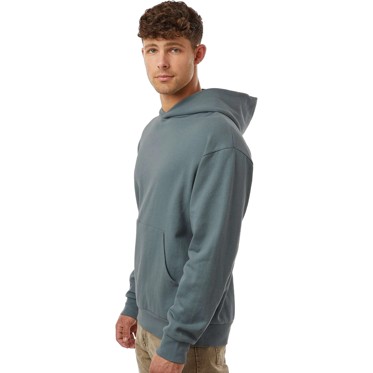 Independent Trading Co. Avenue Hoodie in Blue Magic — custom branded by Motive