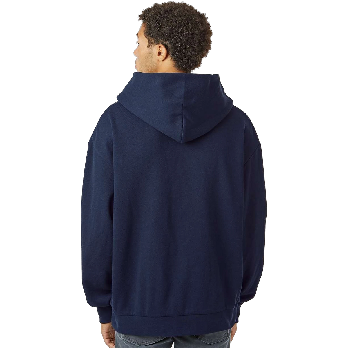 Independent Trading Co. Avenue Hoodie in Classic Navy — custom branded by Motive
