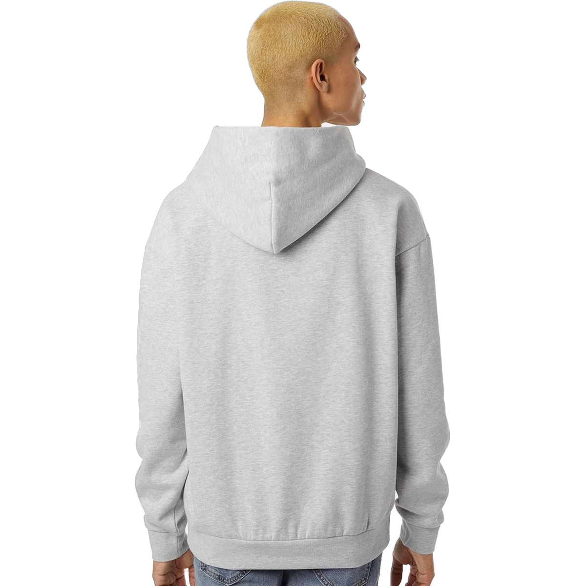 Independent Trading Co. Avenue Hoodie in Grey Heather — custom branded by Motive