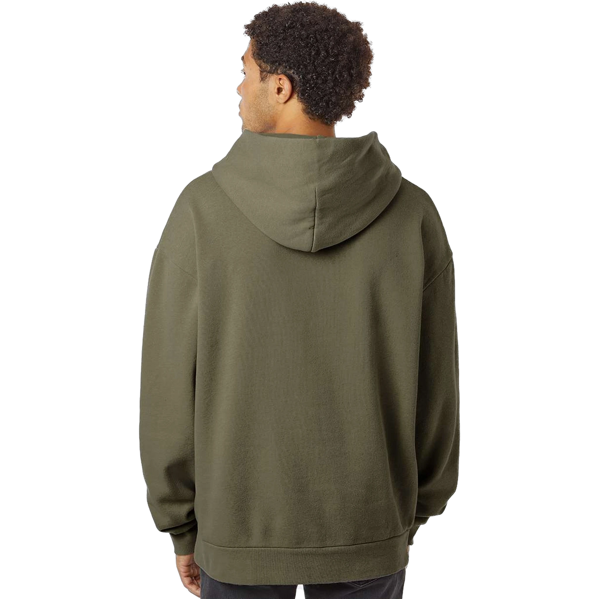 Independent Trading Co. Avenue Hoodie in Olive — custom branded by Motive