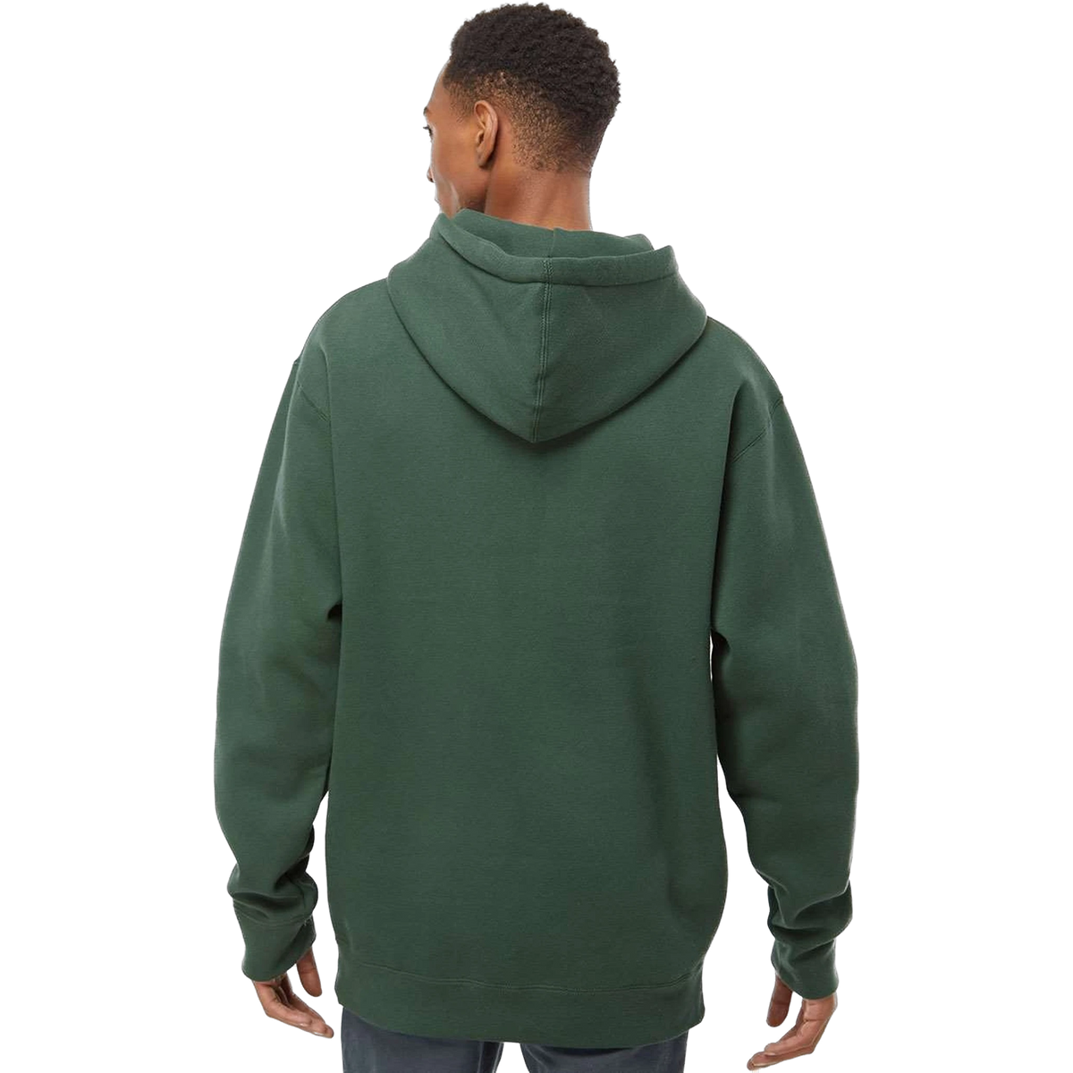 Independent Trading Co. Heavyweight Hoodie in Alpine Green — custom branded by Motive