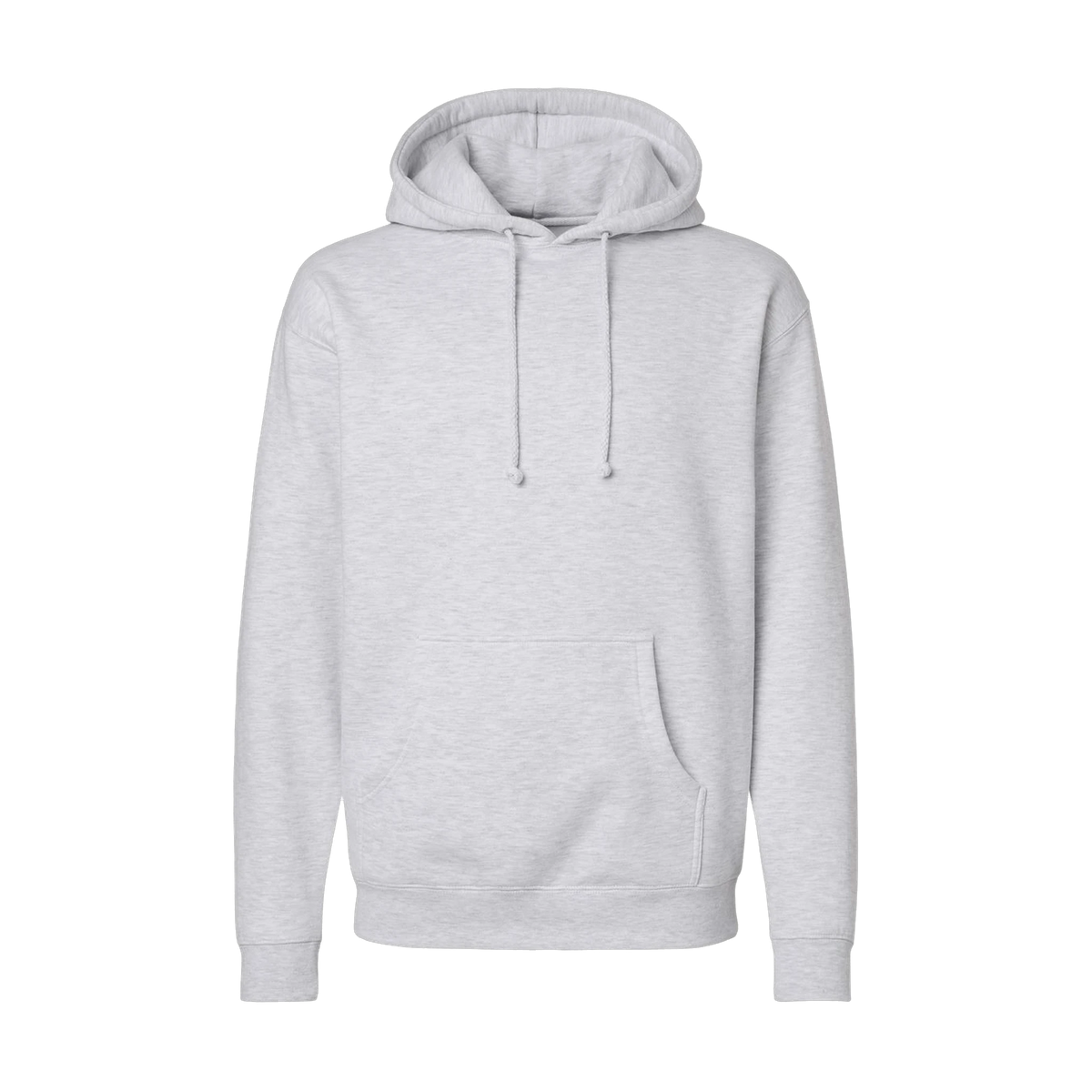 Independent Trading Co. Heavyweight Hoodie in Ash Heather — custom branded by Motive