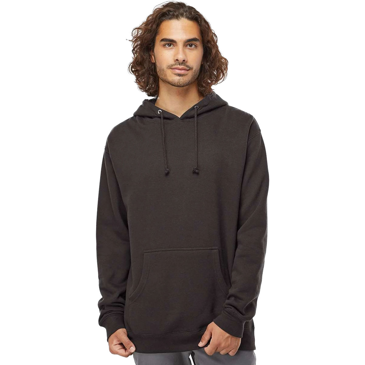 Independent Trading Co. Heavyweight Hoodie in Asphalt — custom branded by Motive