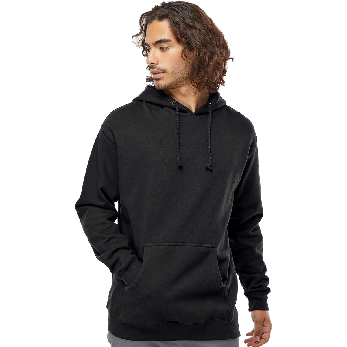 Independent Trading Co. Heavyweight Hoodie in Black — custom branded by Motive
