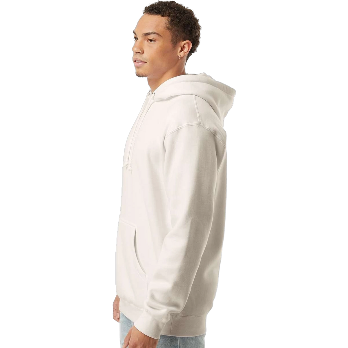 Independent Trading Co. Heavyweight Hoodie in Bone — custom branded by Motive