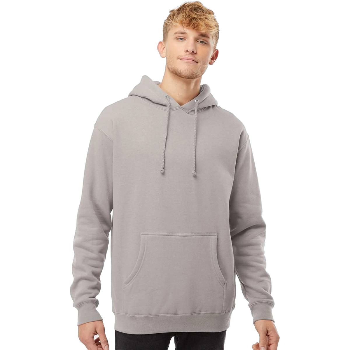 Independent Trading Co. Heavyweight Hoodie in Cement — custom branded by Motive
