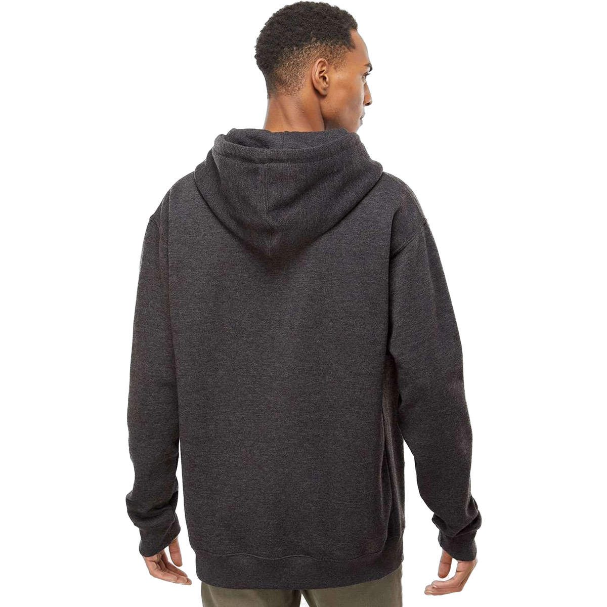 Independent Trading Co. Heavyweight Hoodie in Charcoal Heather — custom branded by Motive