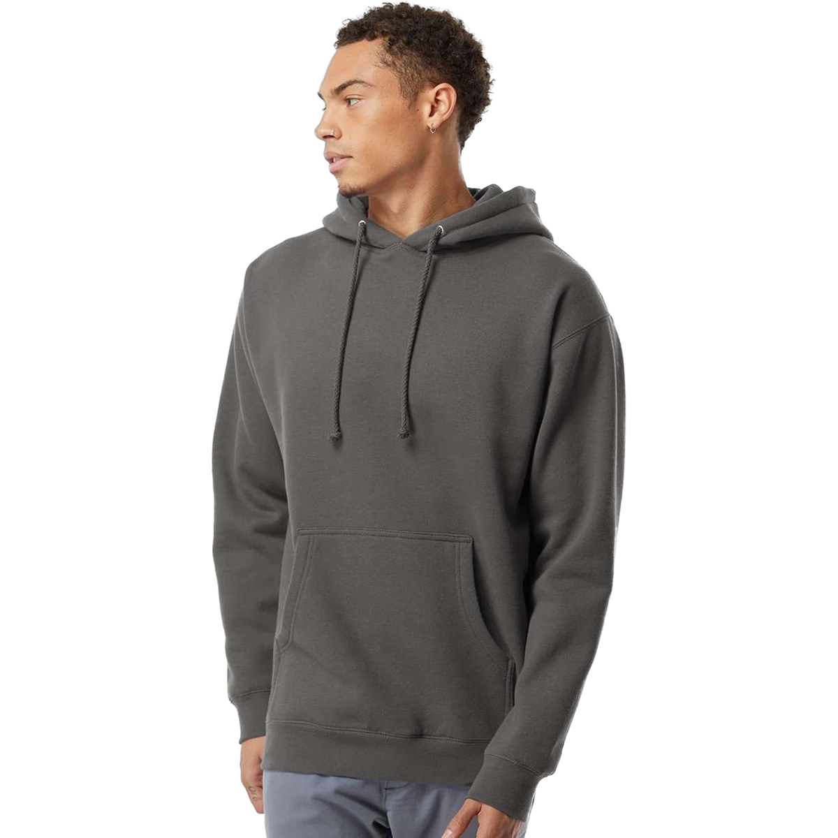 Independent Trading Co. Heavyweight Hoodie in Charcoal — custom branded by Motive