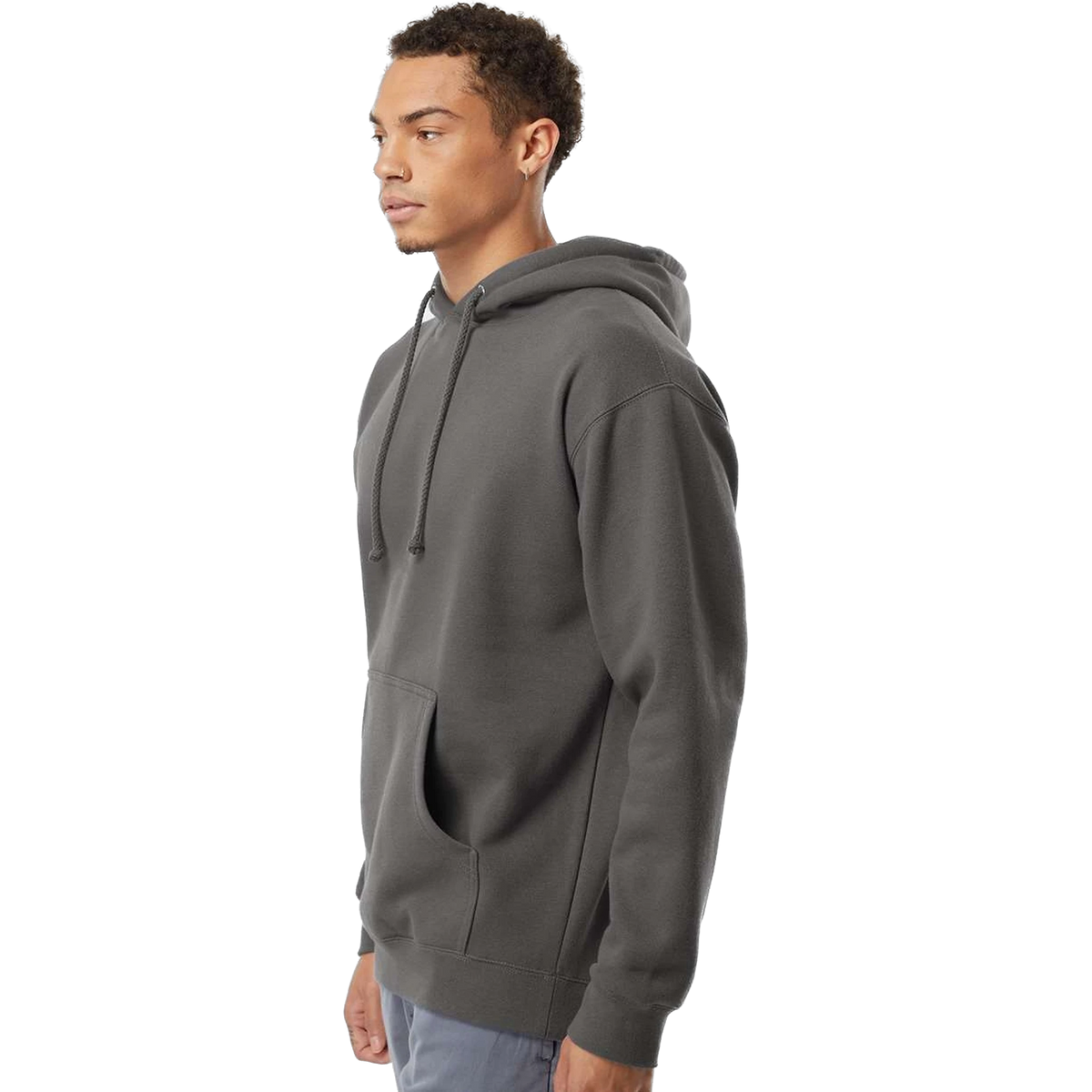 Independent Trading Co. Heavyweight Hoodie in Charcoal — custom branded by Motive