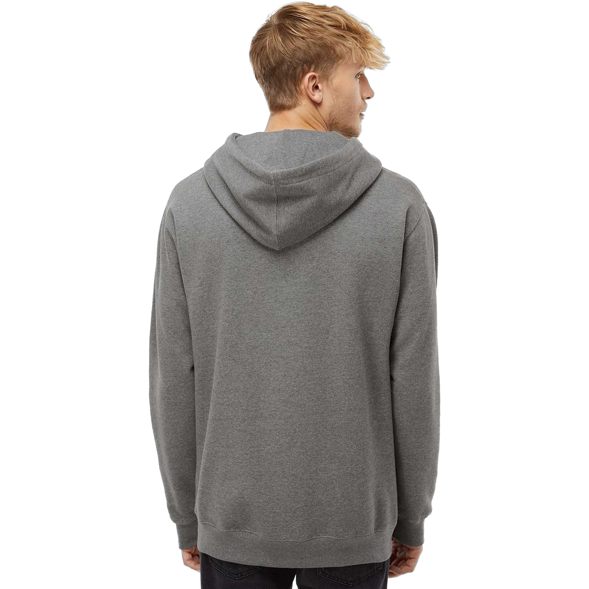 Independent Trading Co. Heavyweight Hoodie in Gunmetal Heather — custom branded by Motive