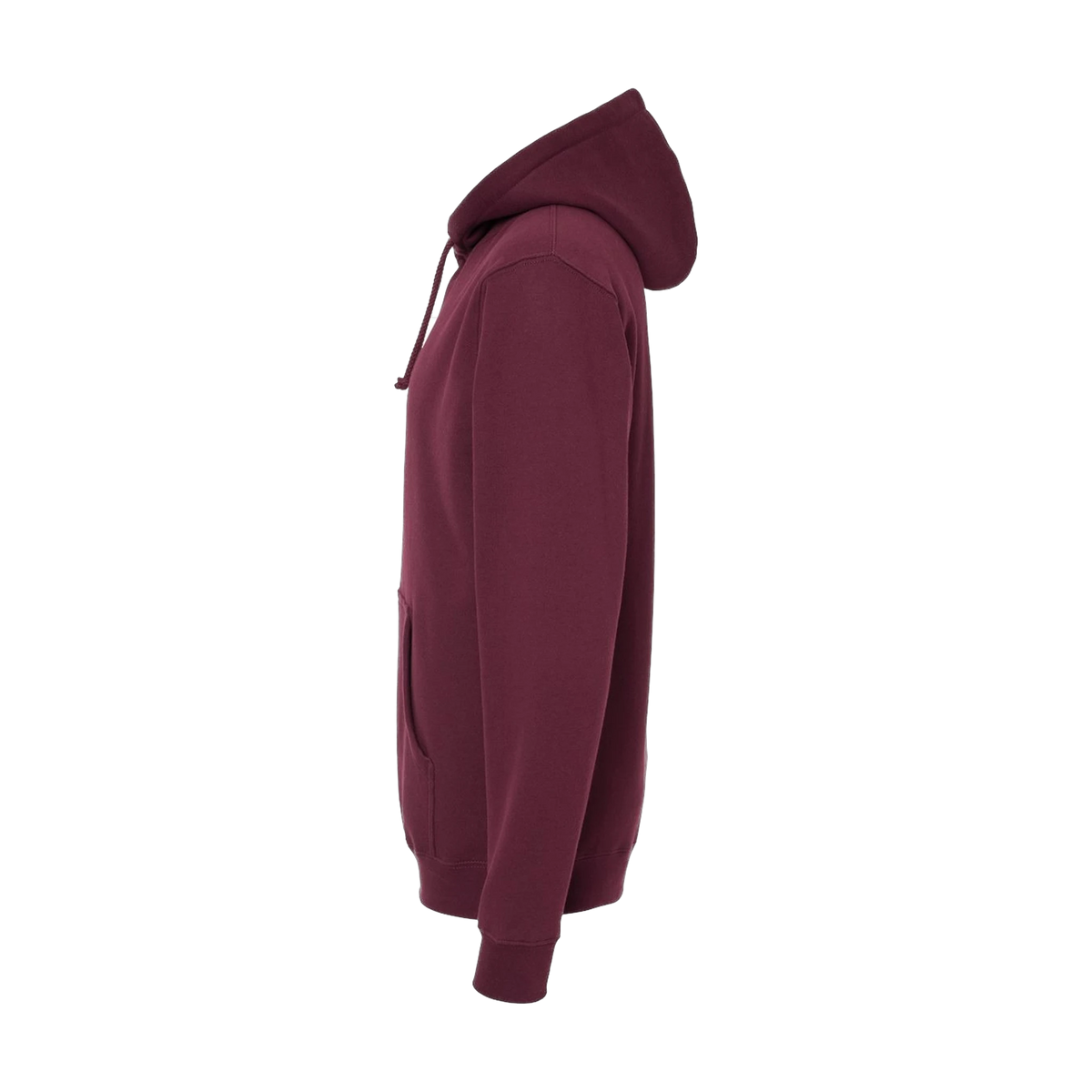Independent Trading Co. Heavyweight Hoodie in Maroon — custom branded by Motive