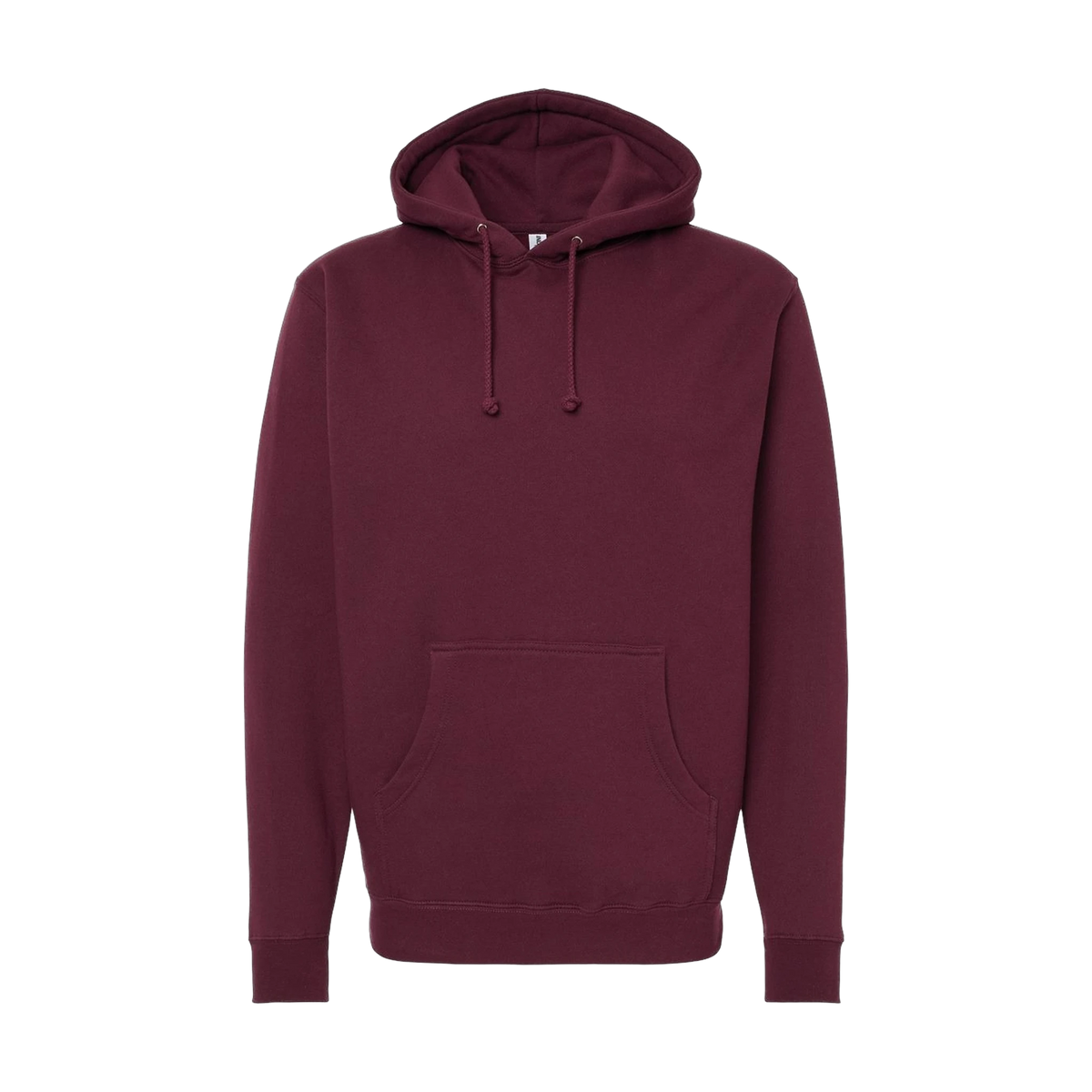 Independent Trading Co. Heavyweight Hoodie in Maroon — custom branded by Motive