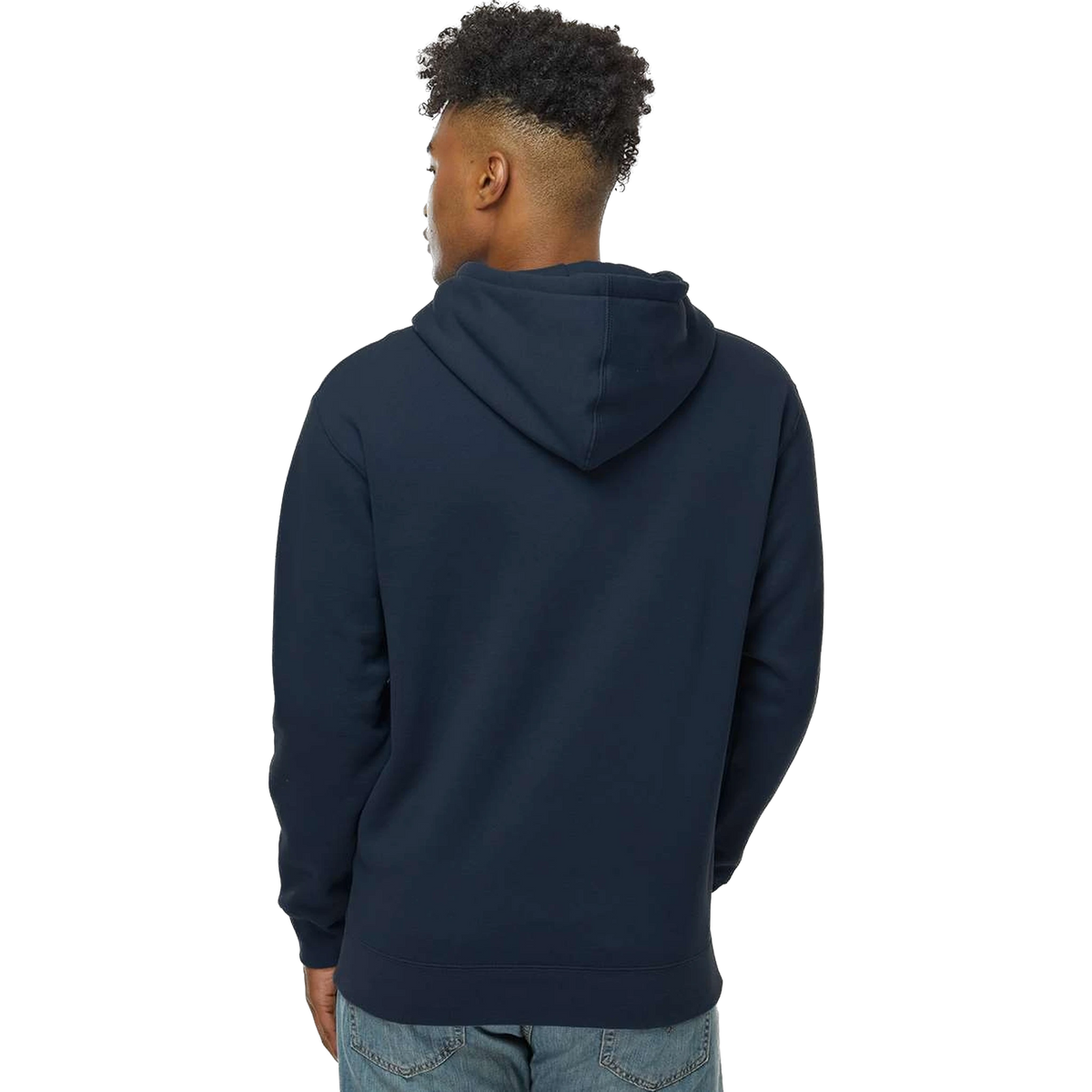 Independent Trading Co. Heavyweight Hoodie in Navy — custom branded by Motive