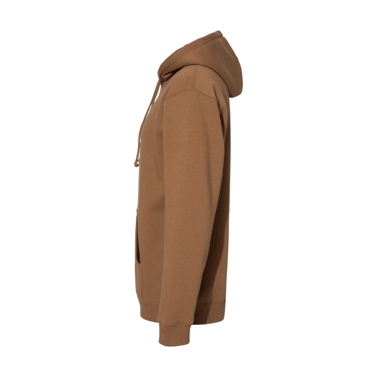 Independent Trading Co. Heavyweight Hoodie in Saddle — custom branded by Motive