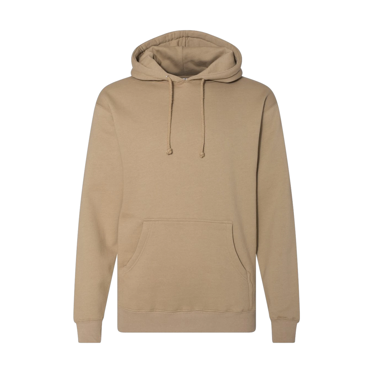 Independent Trading Co. Heavyweight Hoodie in Sandstone — custom branded by Motive
