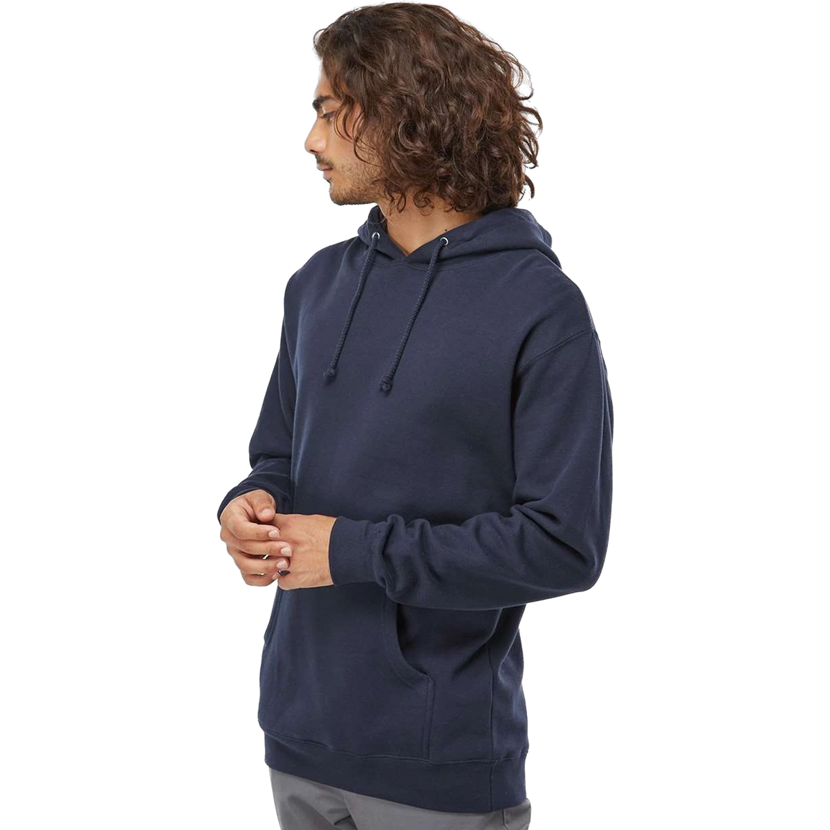Independent Trading Co. Heavyweight Hoodie in Slate Blue — custom branded by Motive