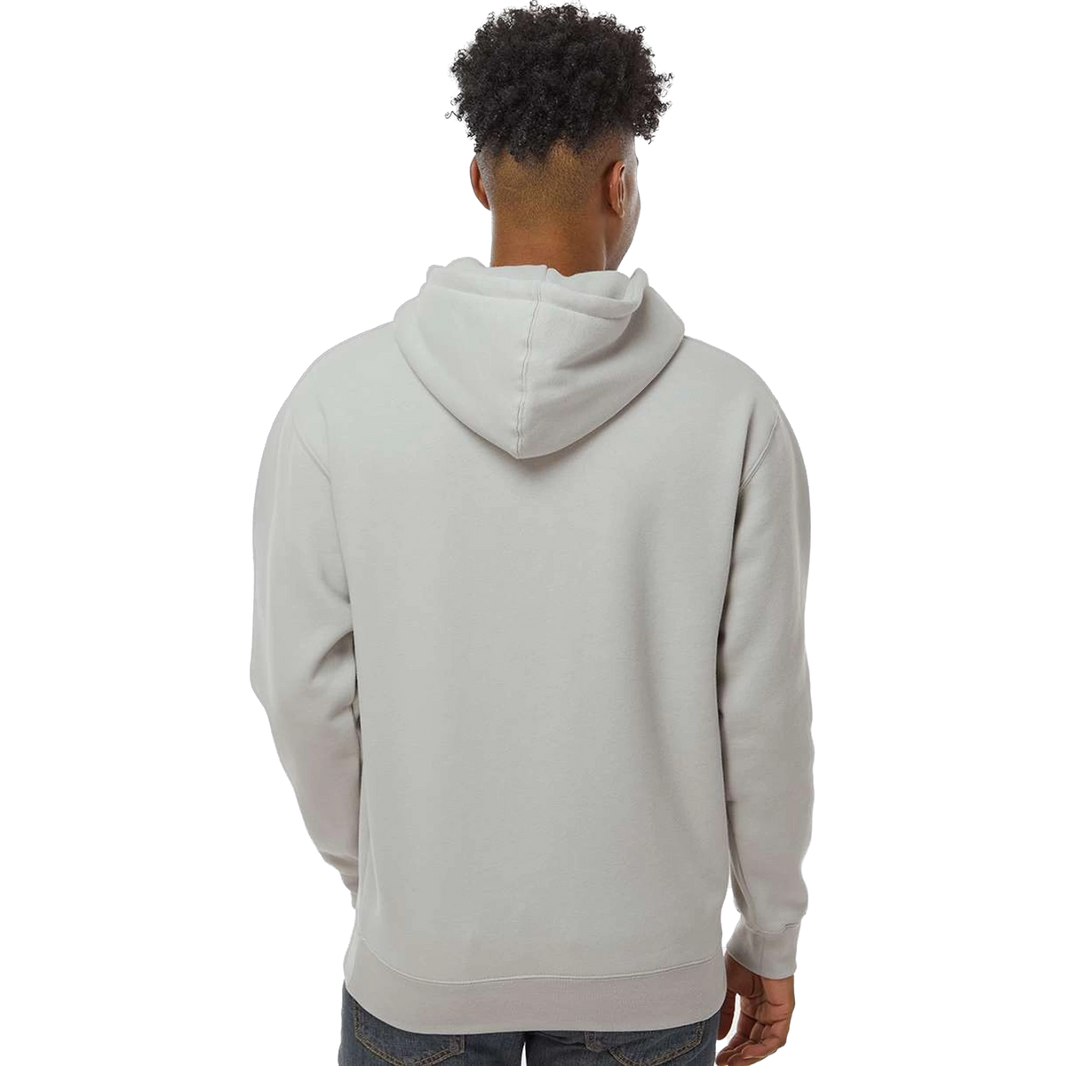 Independent Trading Co. Heavyweight Hoodie in Smoke — custom branded by Motive