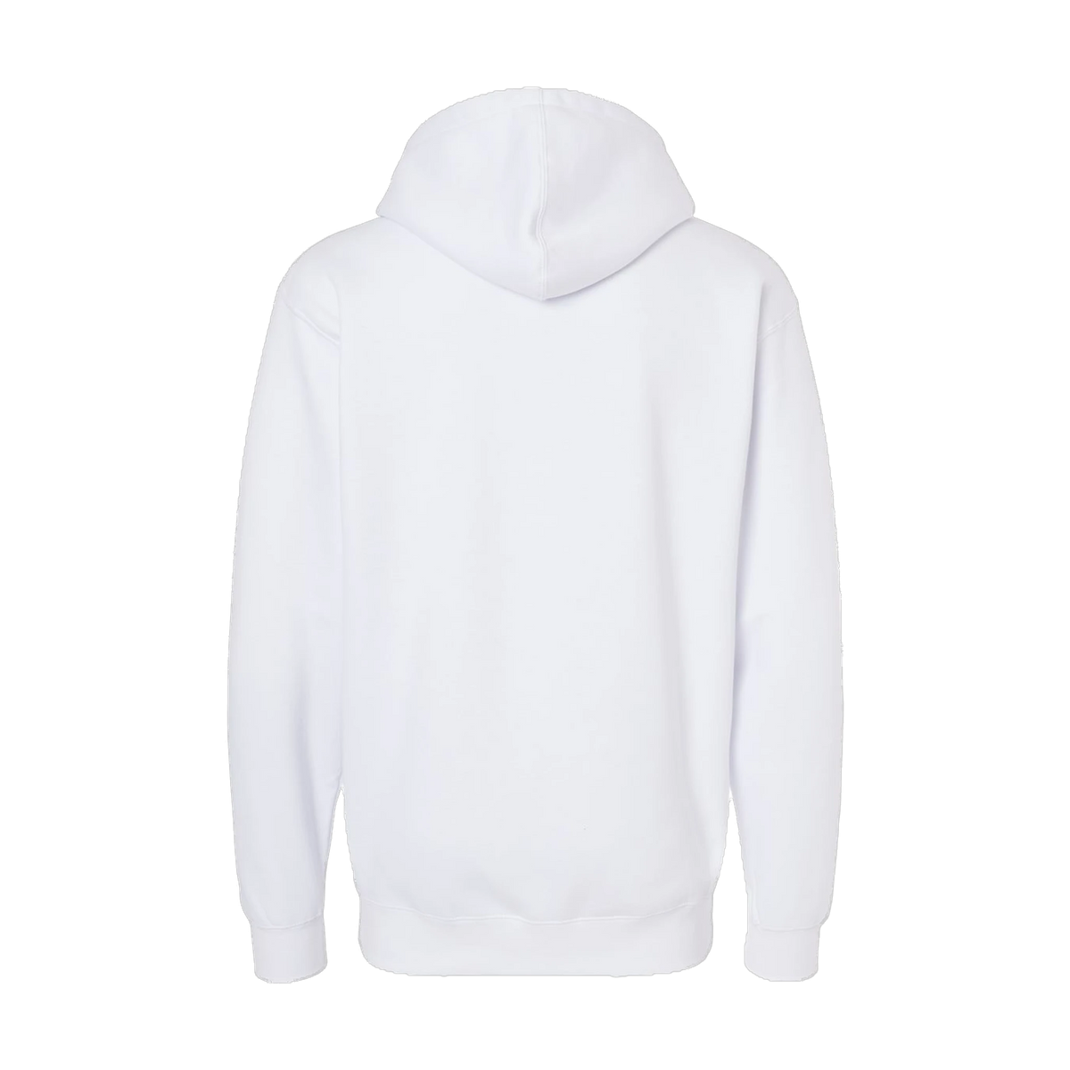 Independent Trading Co. Heavyweight Hoodie in White — custom branded by Motive