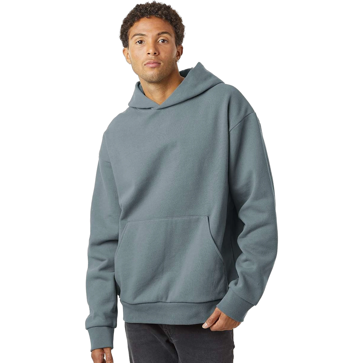 Independent Trading Co. Mainstreet Hoodie in Blue Magic — custom branded by Motive