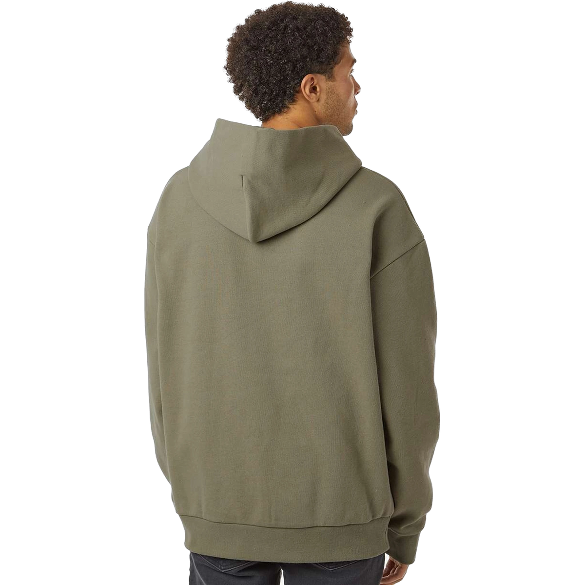Independent Trading Co. Mainstreet Hoodie in Olive — custom branded by Motive