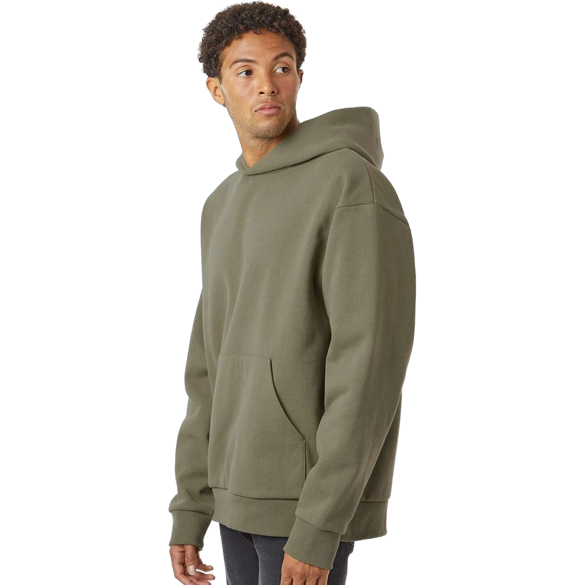 Independent Trading Co. Mainstreet Hoodie in Olive — custom branded by Motive