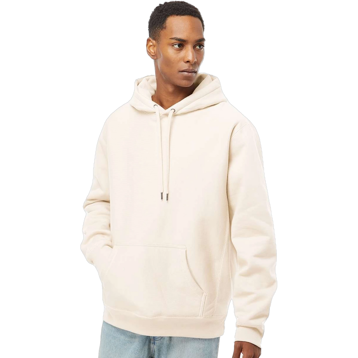 Independent Trading Co. Legend Hoodie in Bone — custom branded by Motive