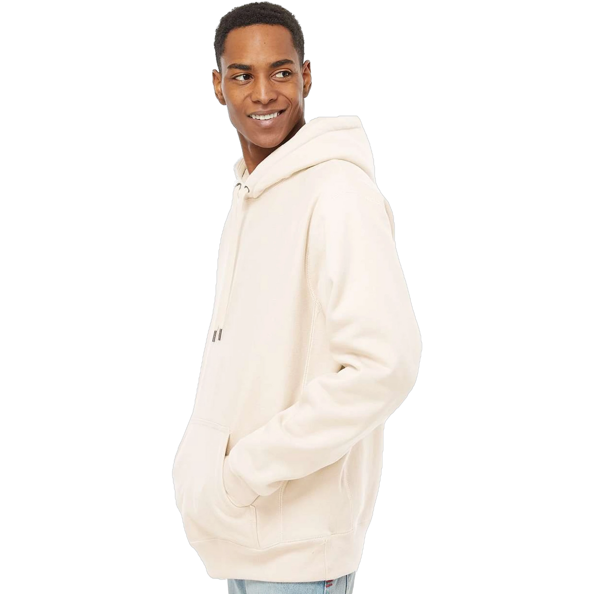 Independent Trading Co. Legend Hoodie in Bone — custom branded by Motive